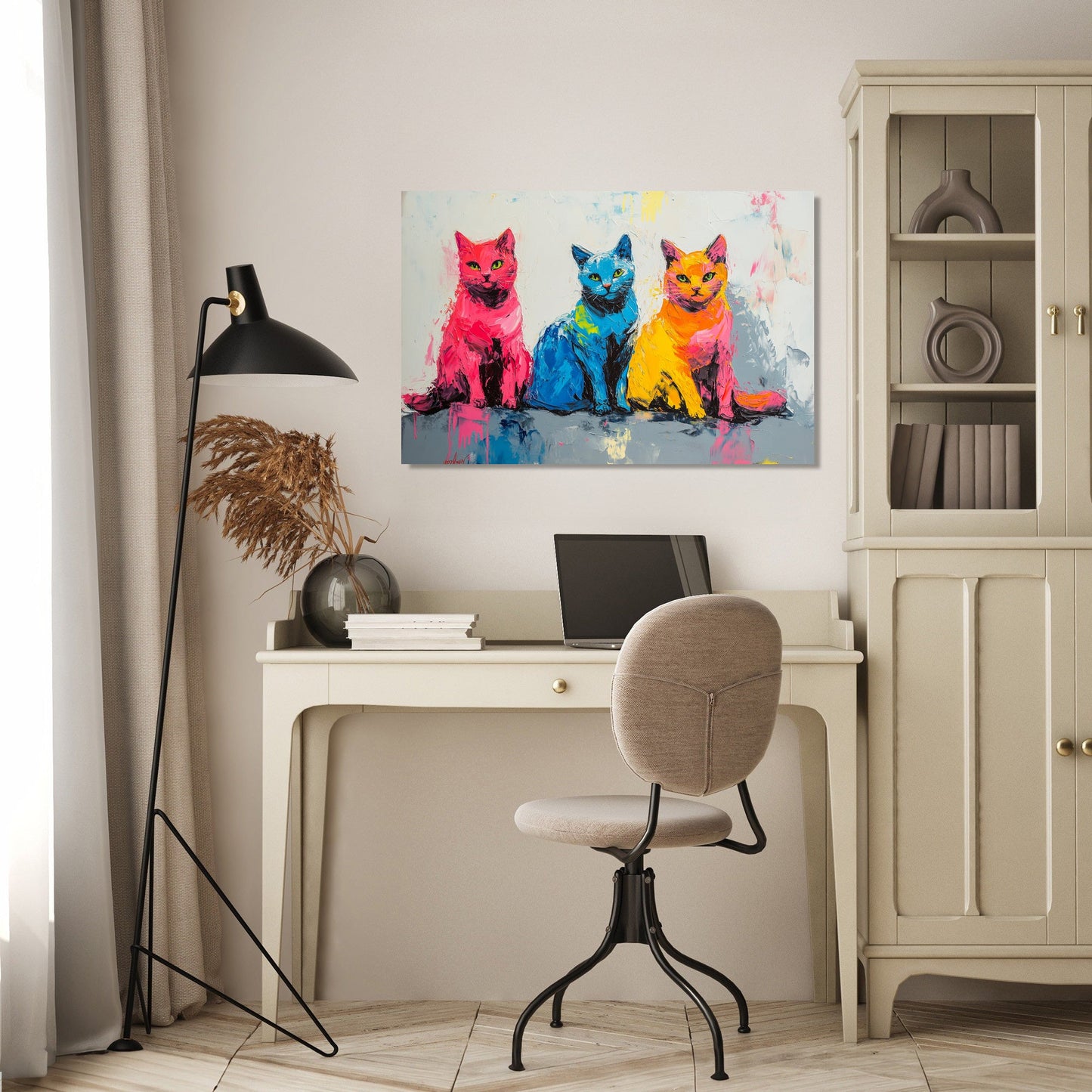 Whiskered Trio Canvas