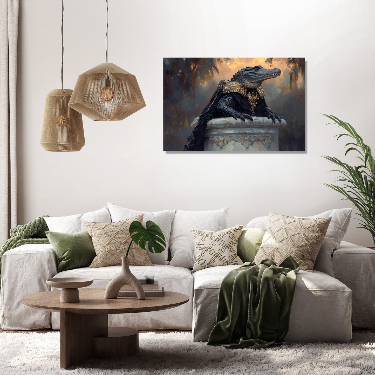 Armoured Alligator Canvas