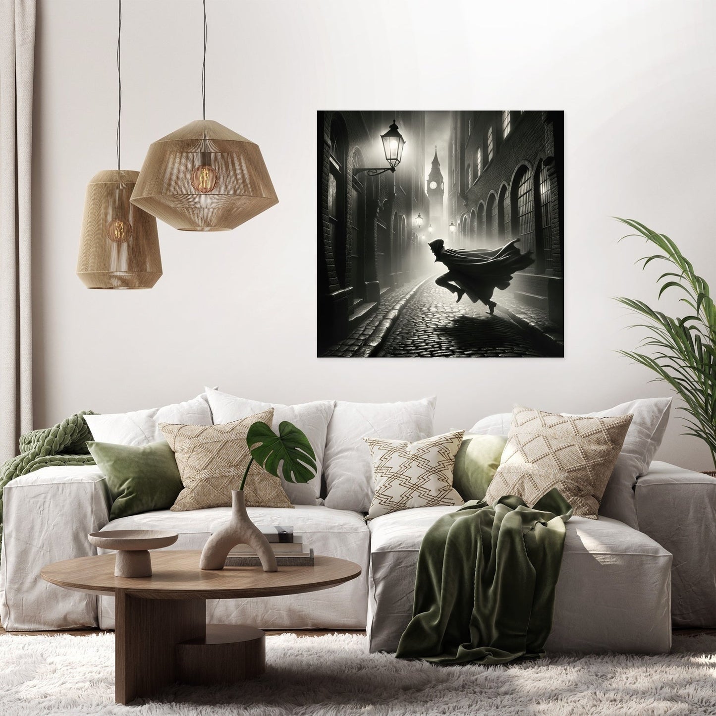 Chase Through the Shadows Canvas