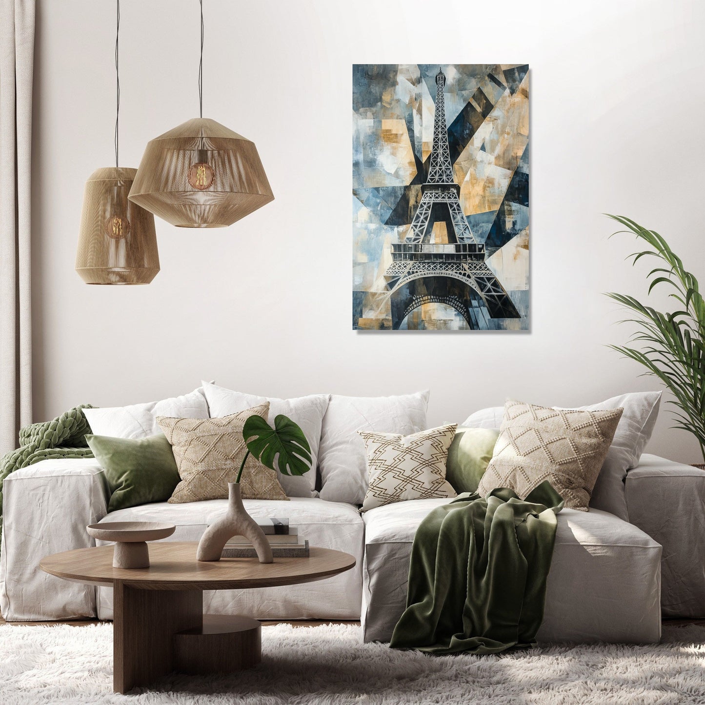 Geometric Eiffel Canvas