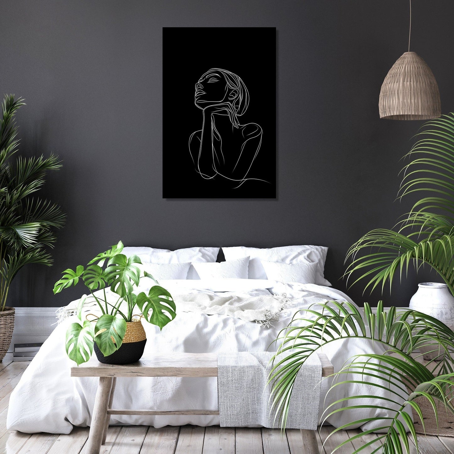 Silhouette Elegance Canvas