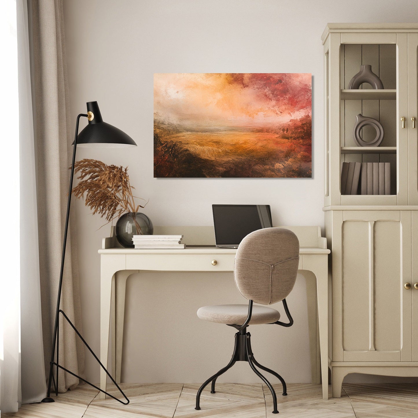 Harvest Field Sunset Canvas