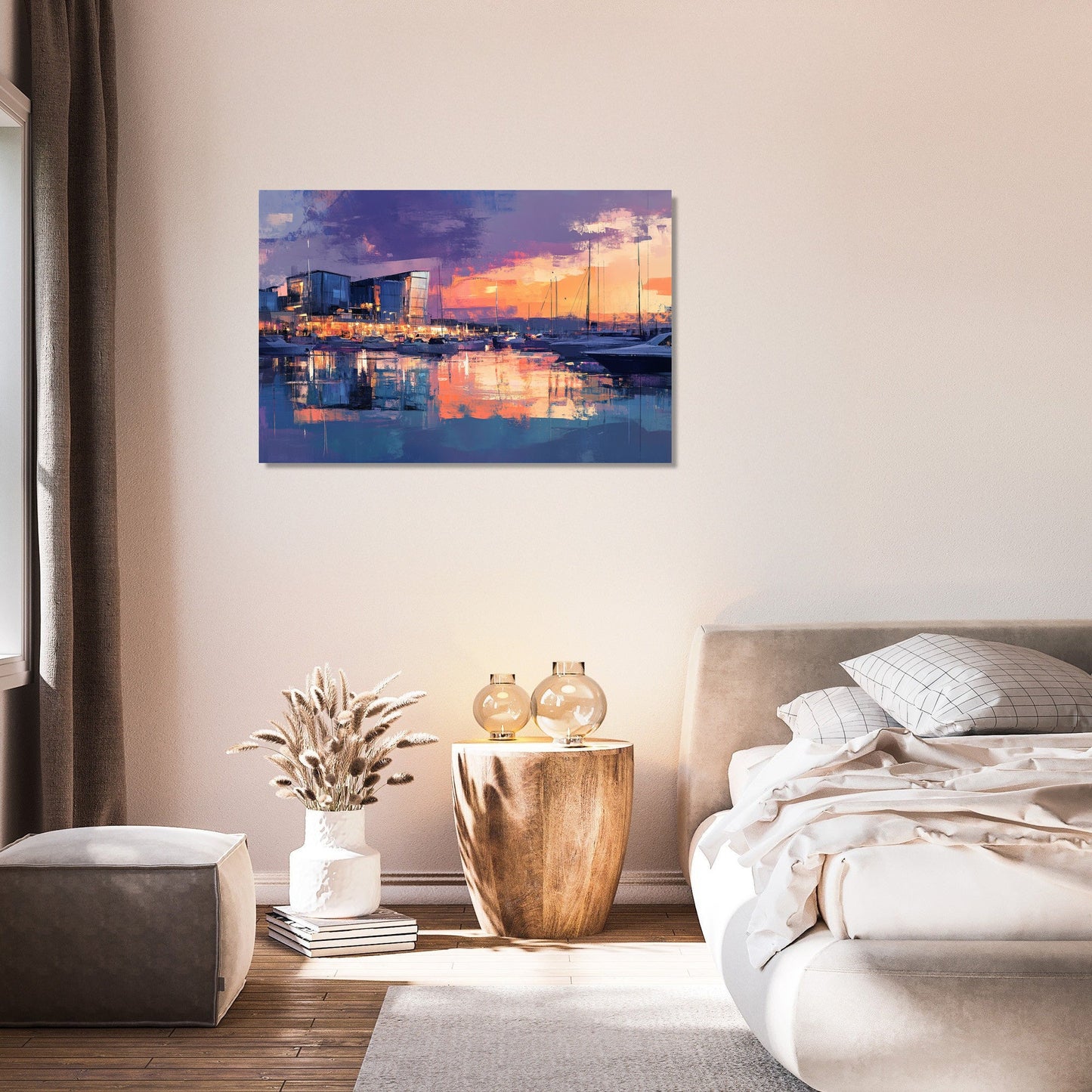 Southampton Marina Twilight Canvas