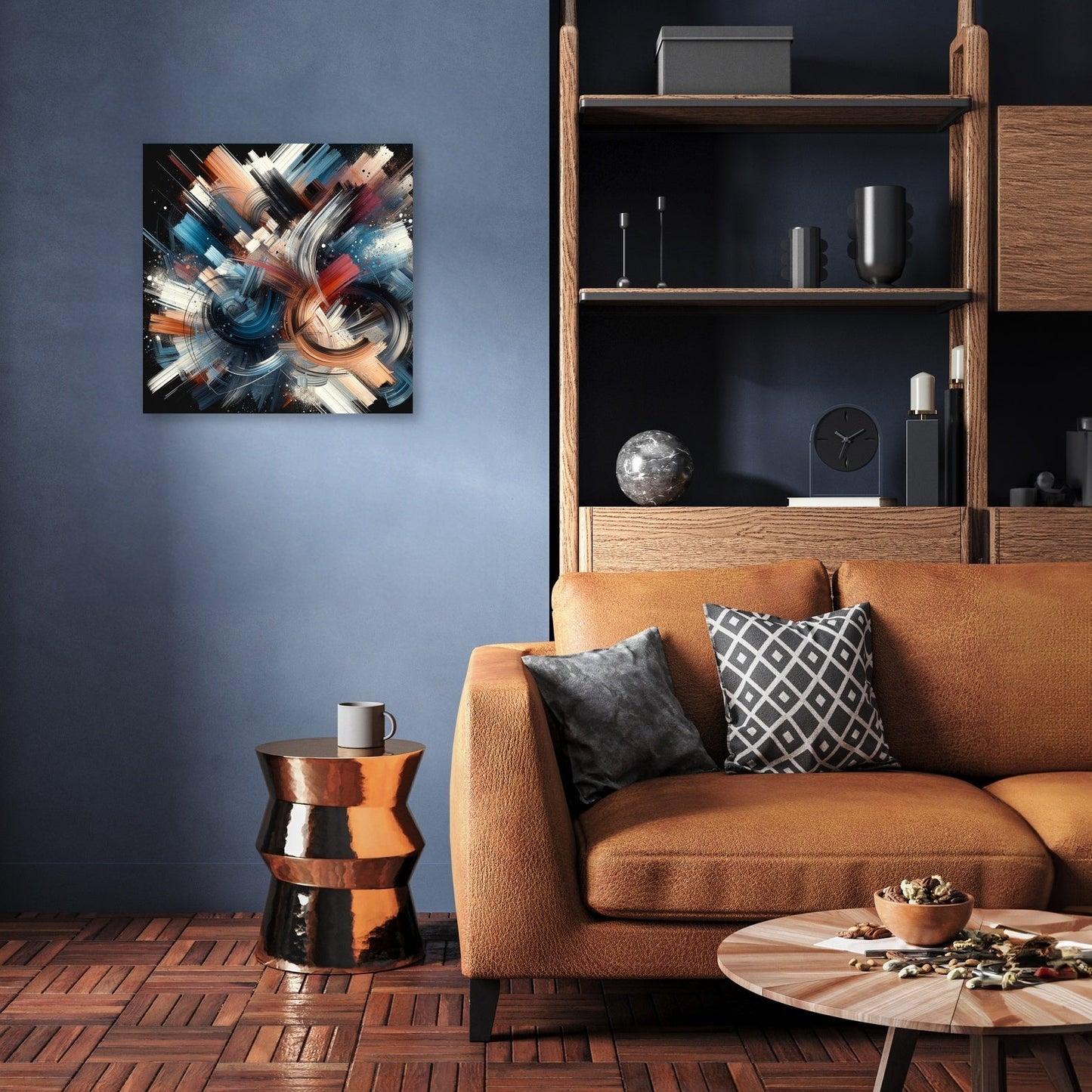 Vivid Brushwork Tapestry Canvas