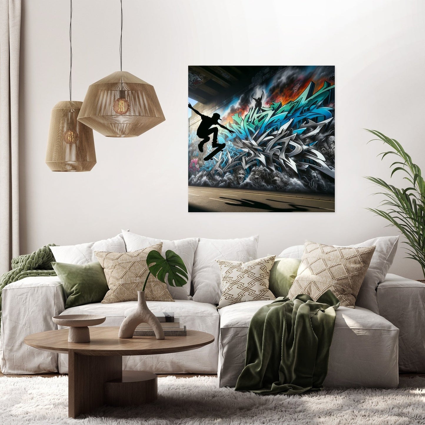 Skater's Silhouette Canvas