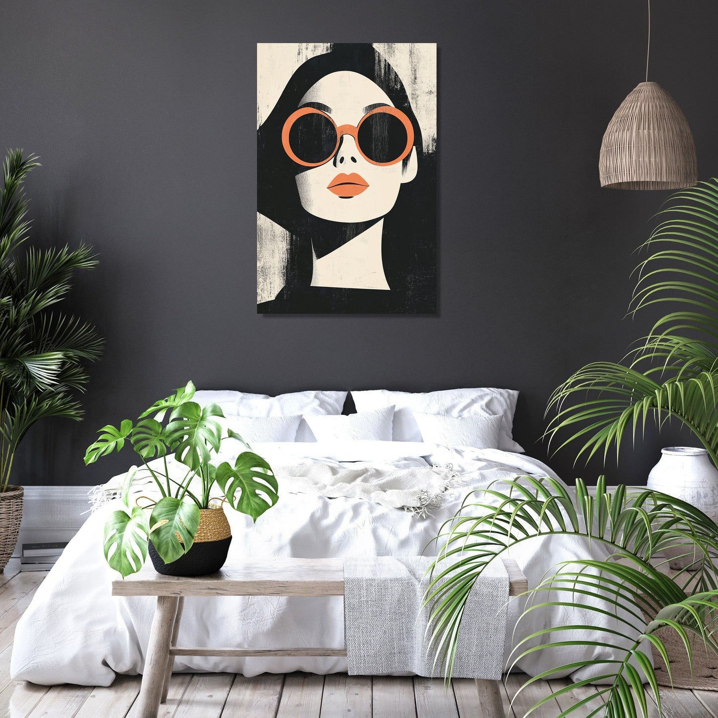 Reflective Gaze Canvas