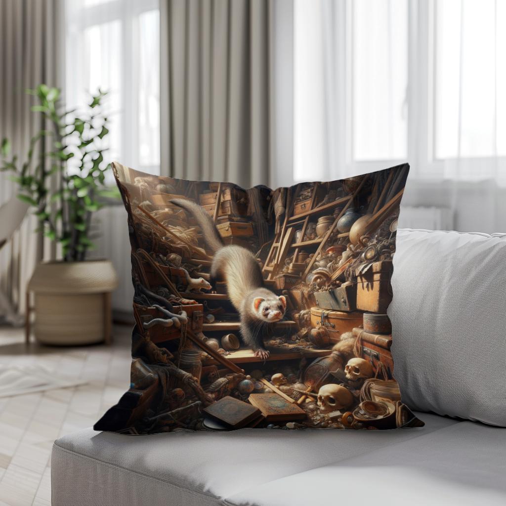 Attic Explorer Cotton Cushion