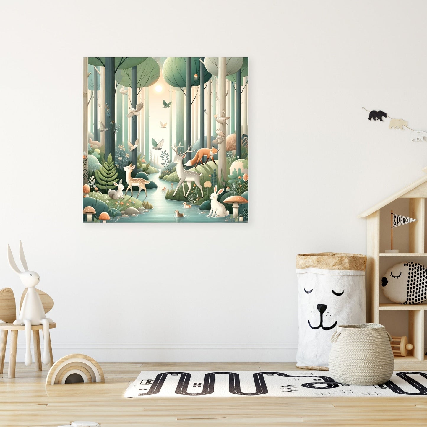 Whimsical Forest Canvas