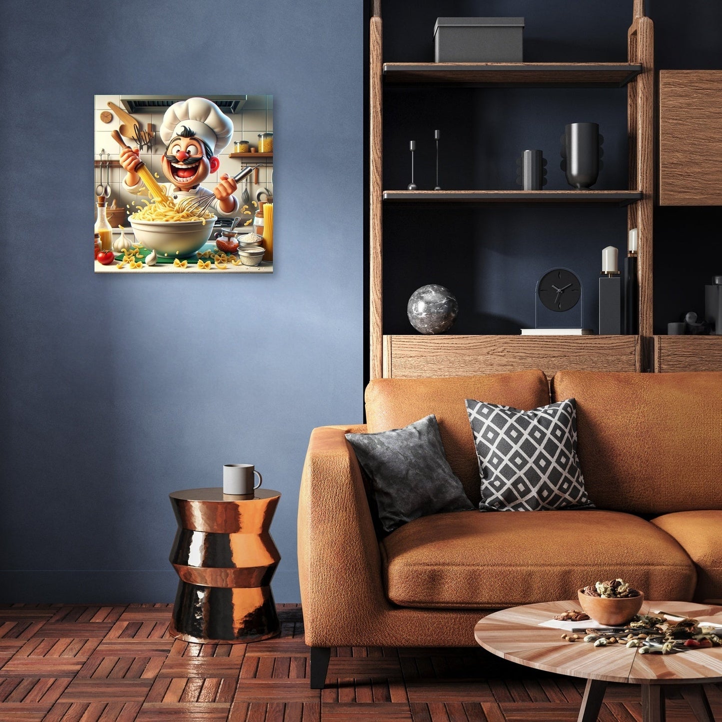 Pasta Frenzy Chef Canvas