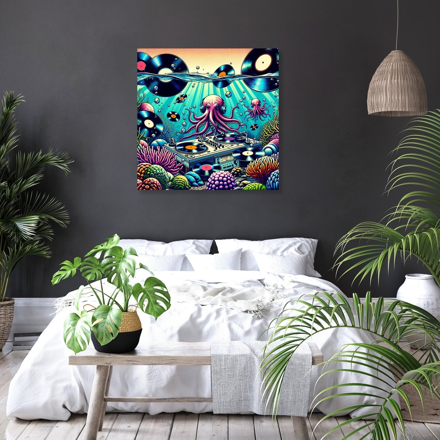 Vinyl Reef Rhythms Canvas