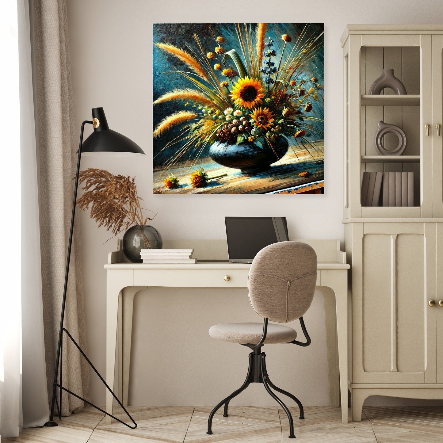 Sunflower Ikebana Canvas