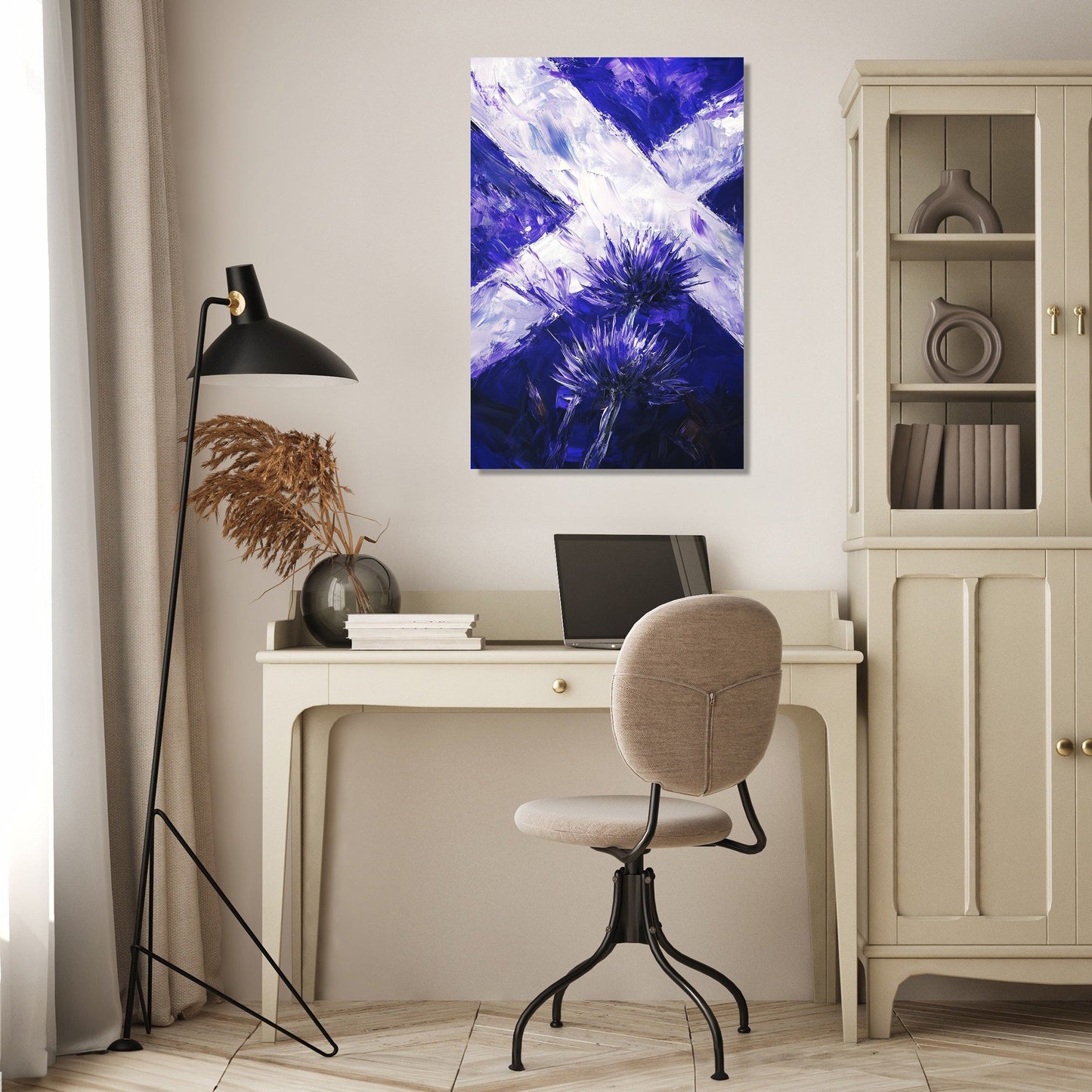 Scottish Thistle Emblem Canvas