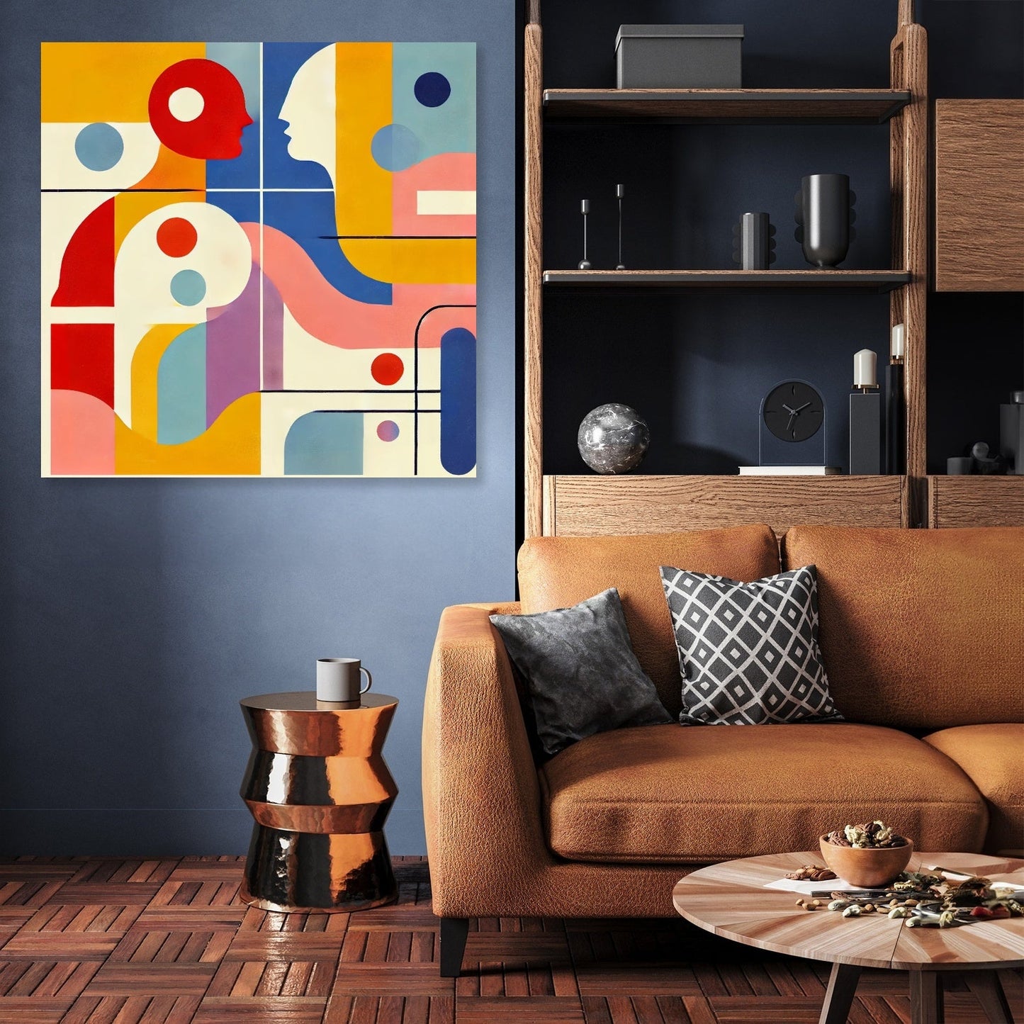 Geometric Harmony Canvas