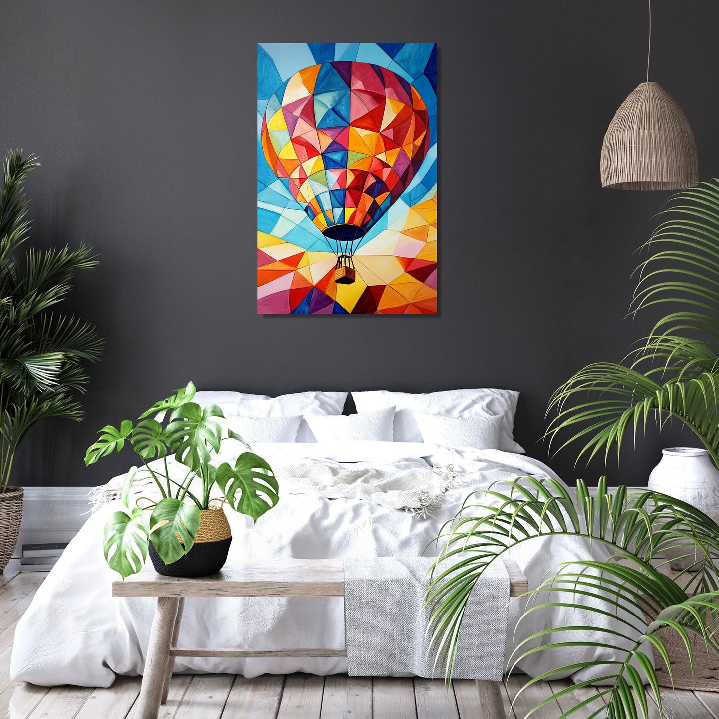 Geometric Hot Air Canvas
