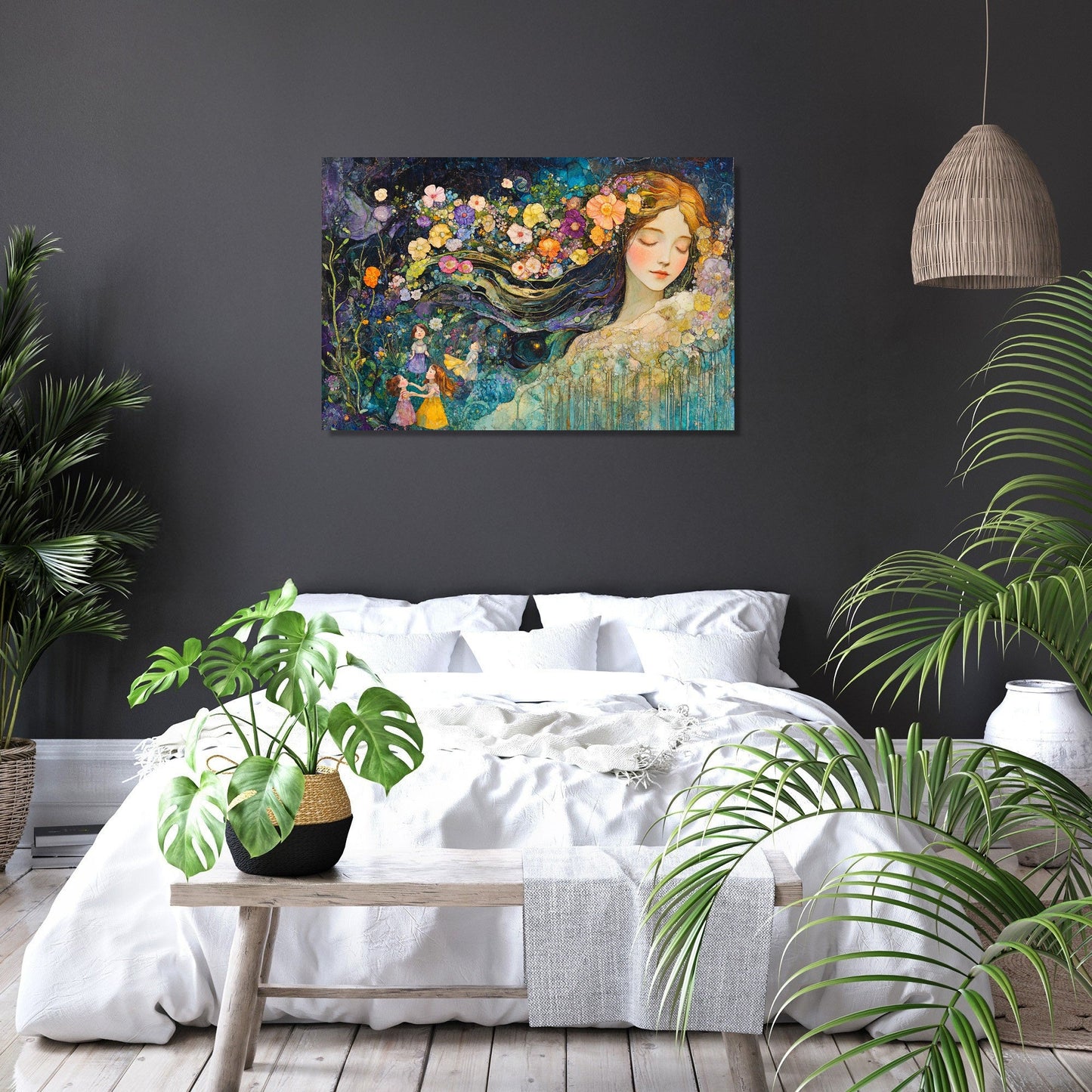 Mother of Blossoms Canvas