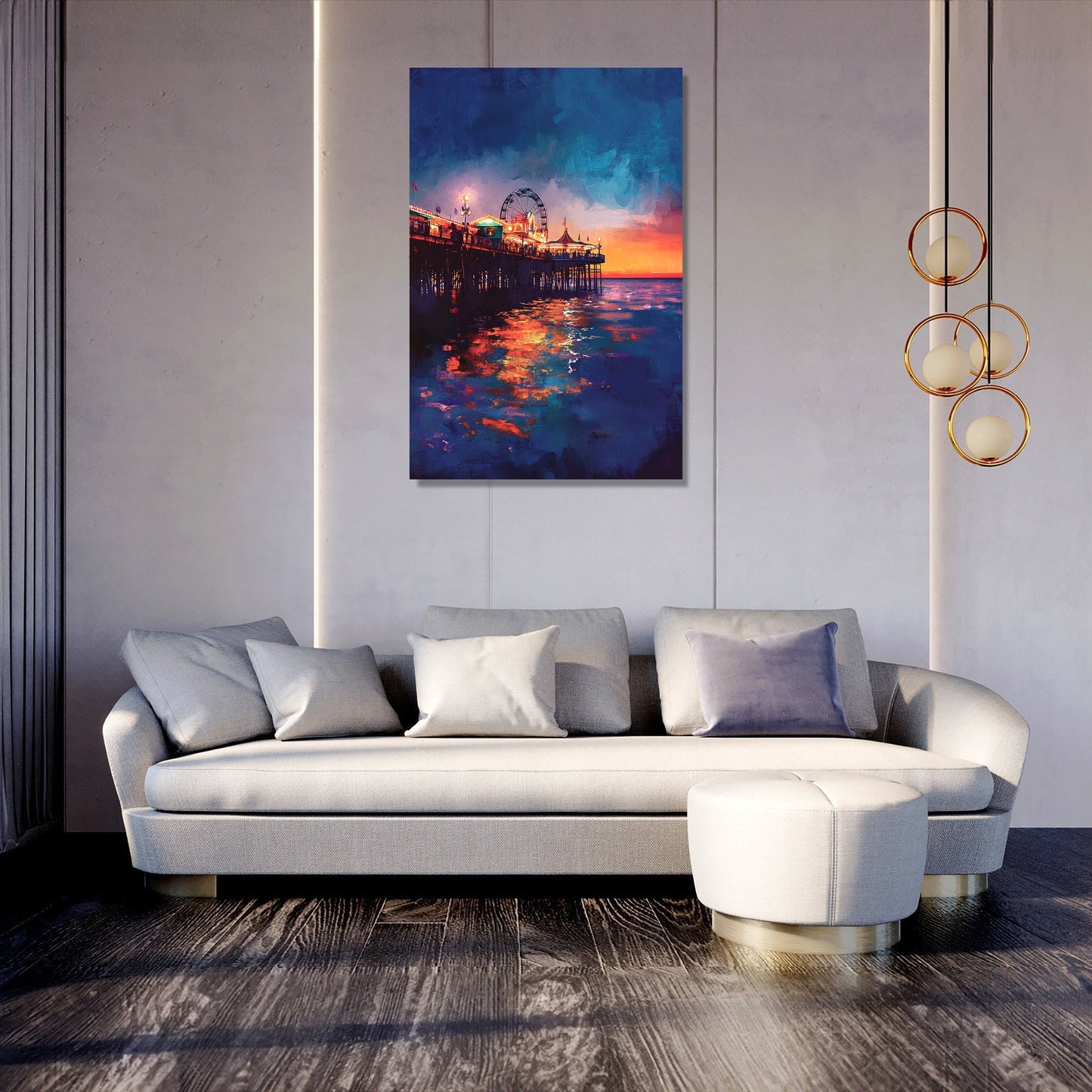 Brighton Pier Twilight Canvas