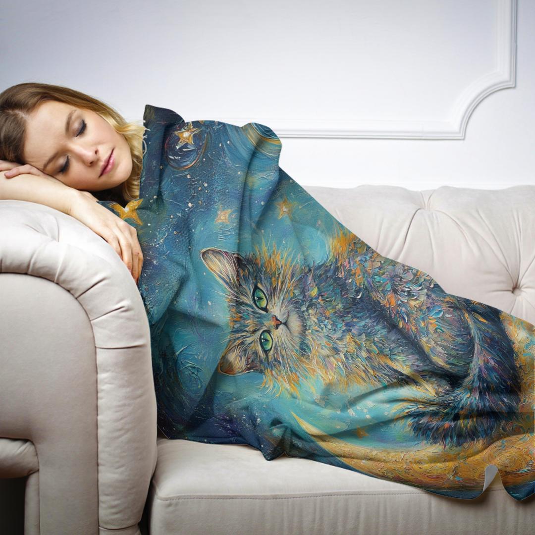 Galaxy Guardian Cat Blanket