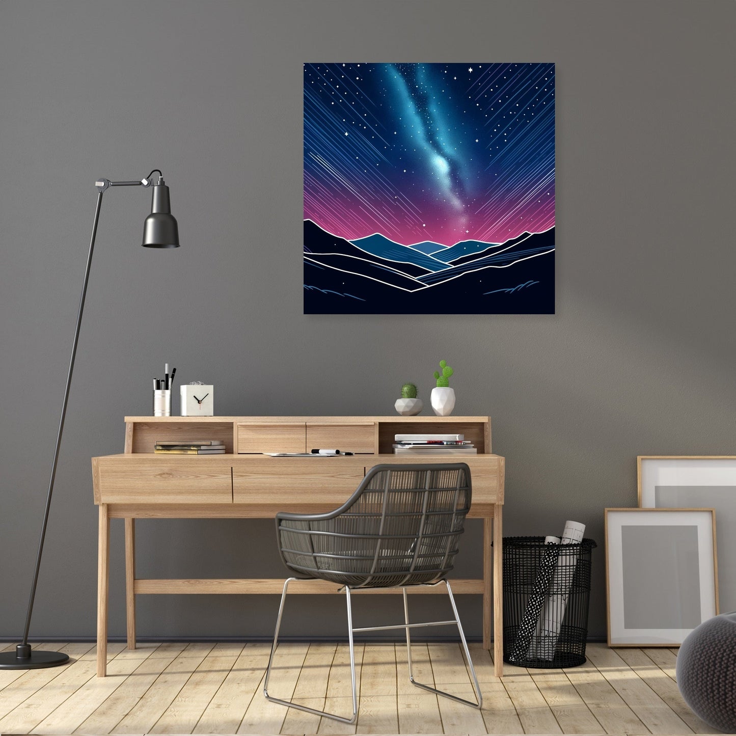 Night Sky in Colorful Canvas