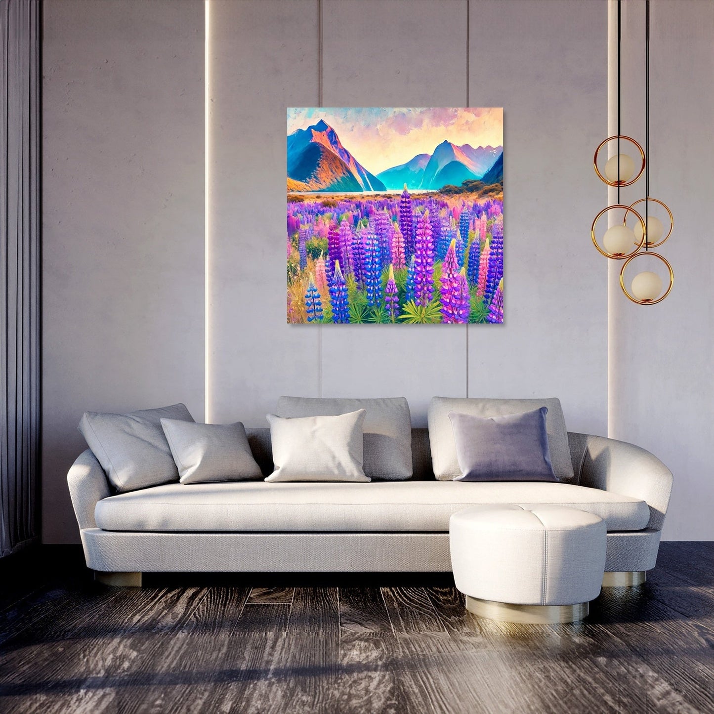 Lupin Fields Canvas