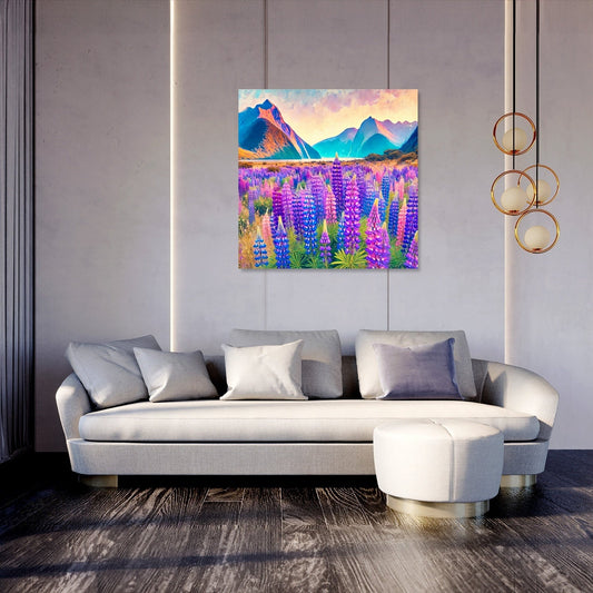 Lupin Fields Canvas