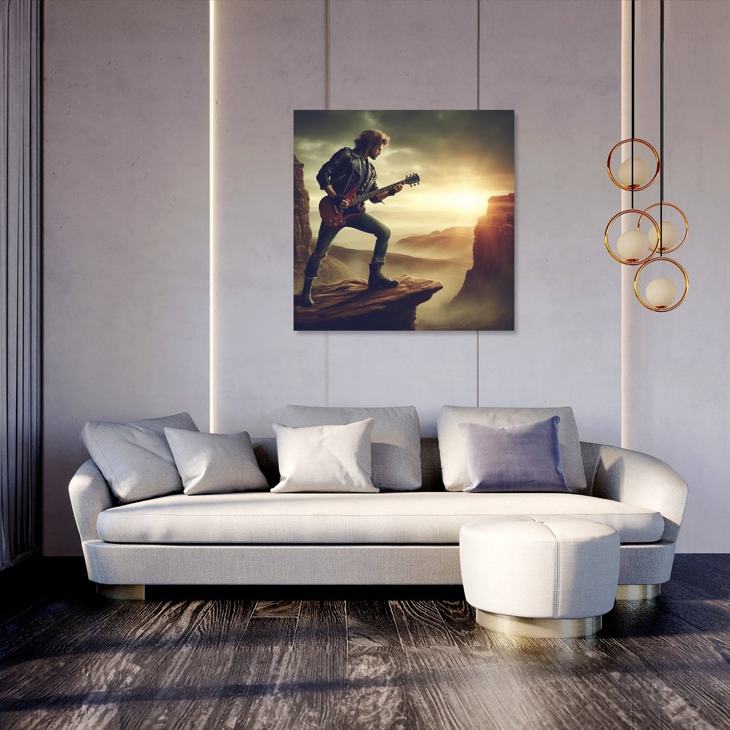 Rebel Guitarist Canvas