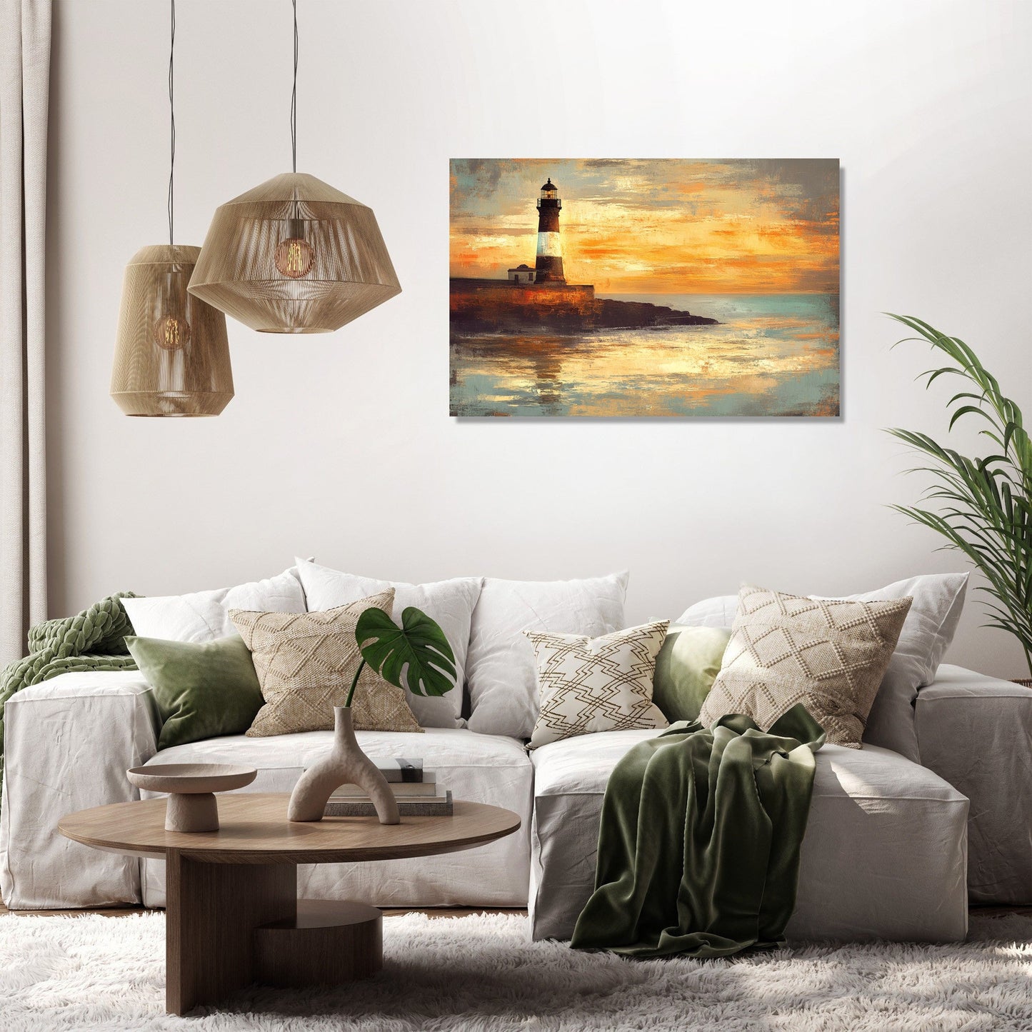 Plymouth Hoe Sunset Canvas