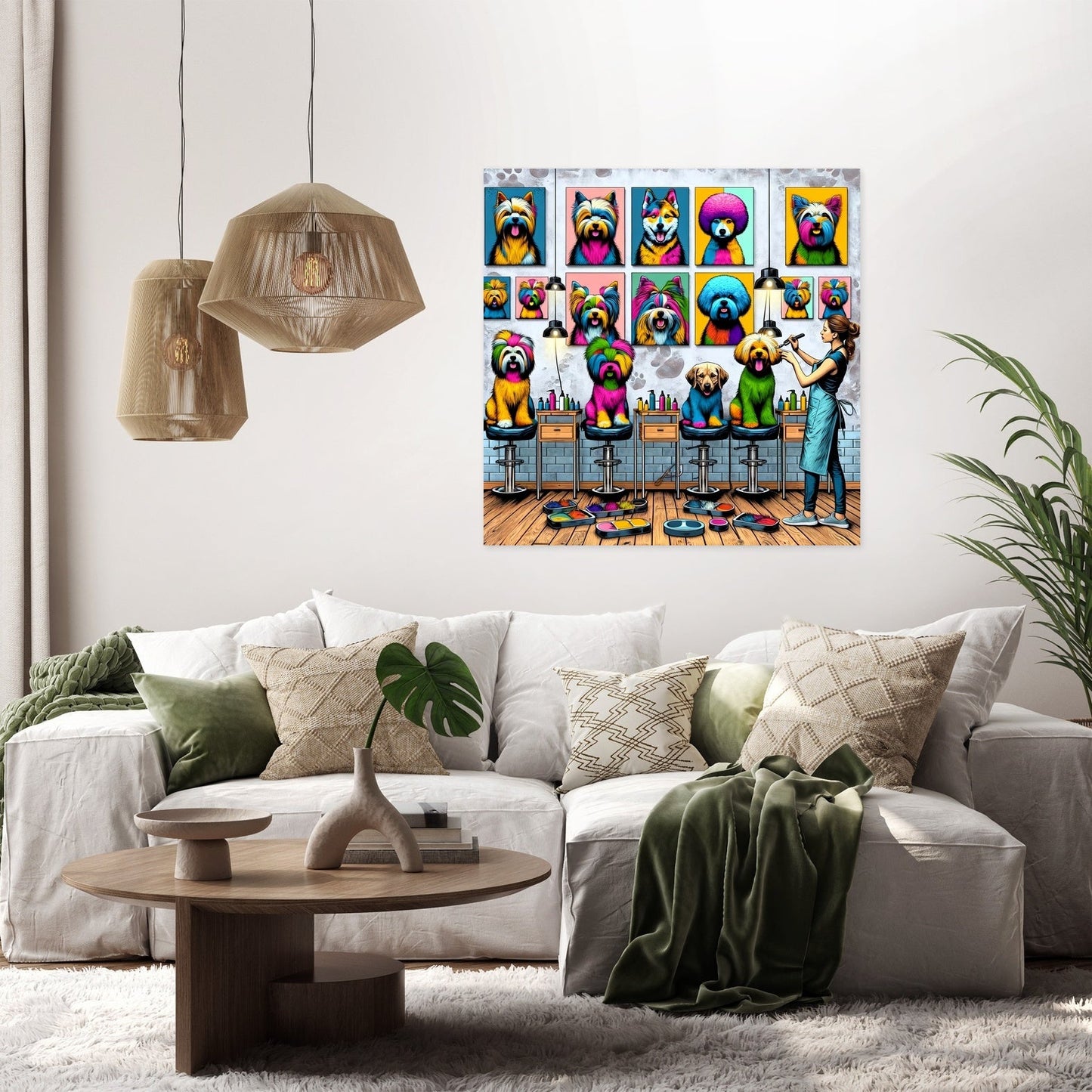 Pop Art Paws Canvas