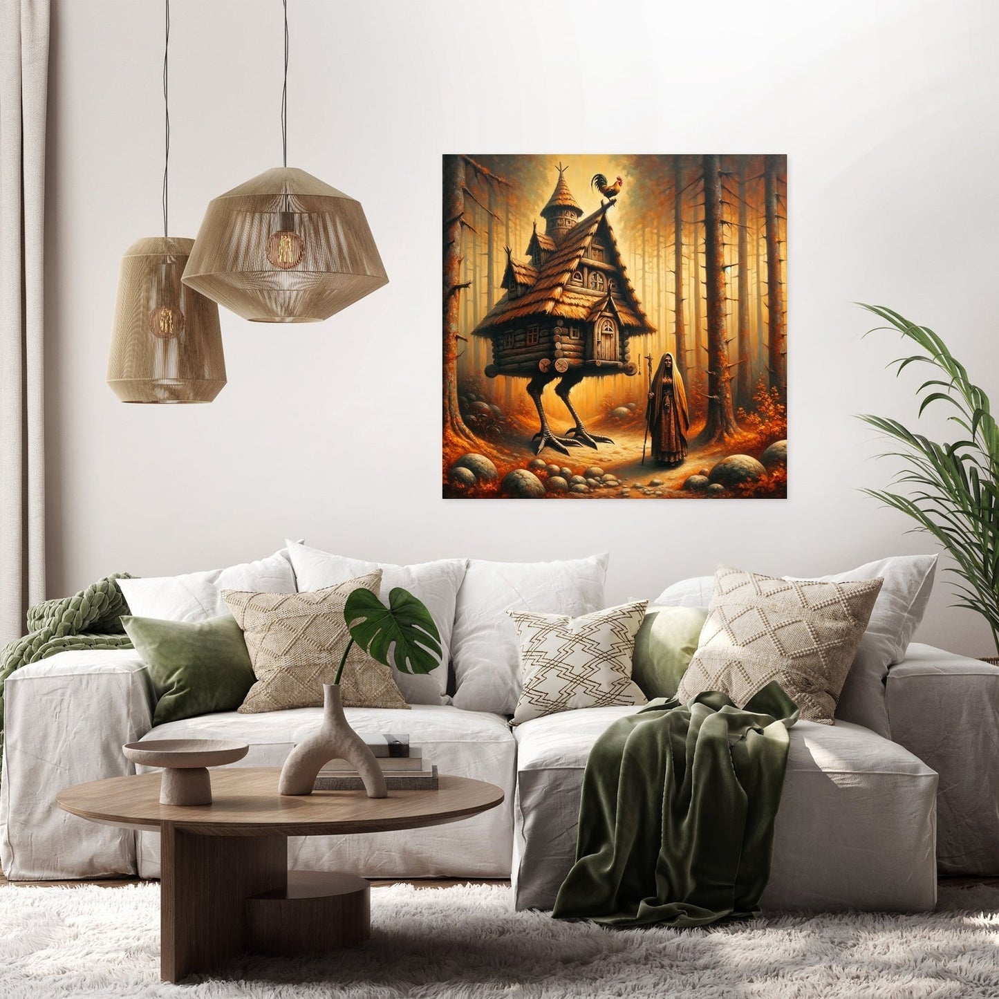 Forest Enchantment Baba Yaga Canvas