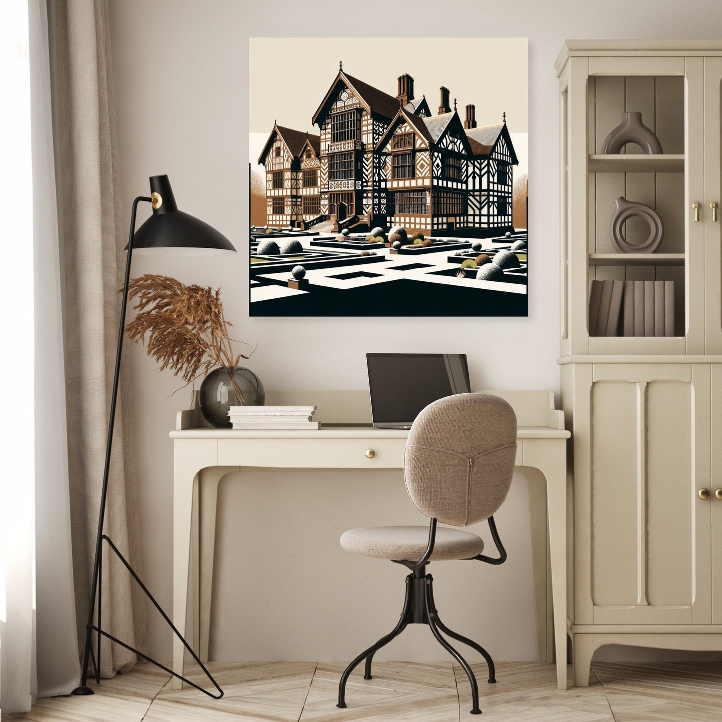 Liverpool Speke Hall Minimalist Harmony Canvas