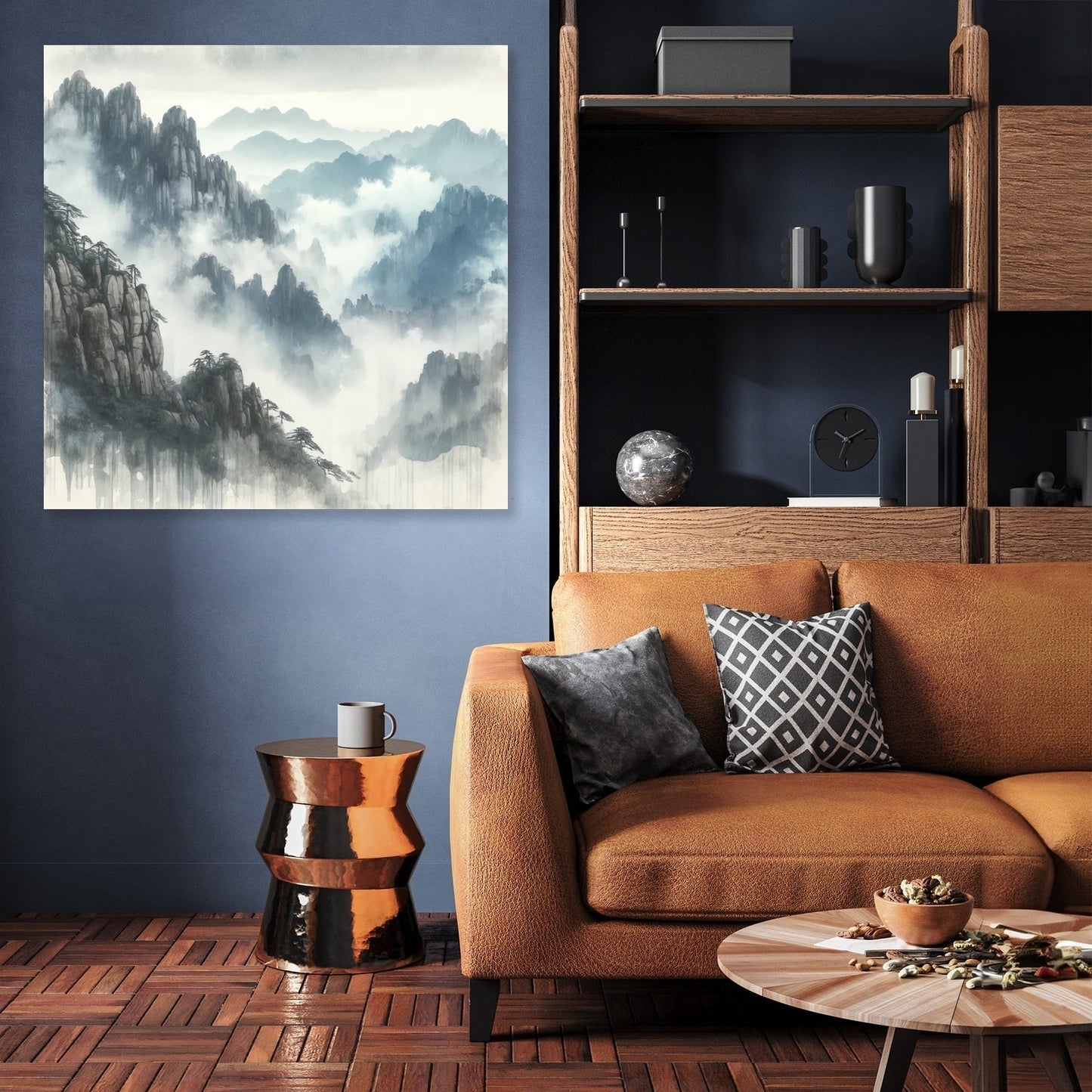 Huangshan Misty Peaks Canvas