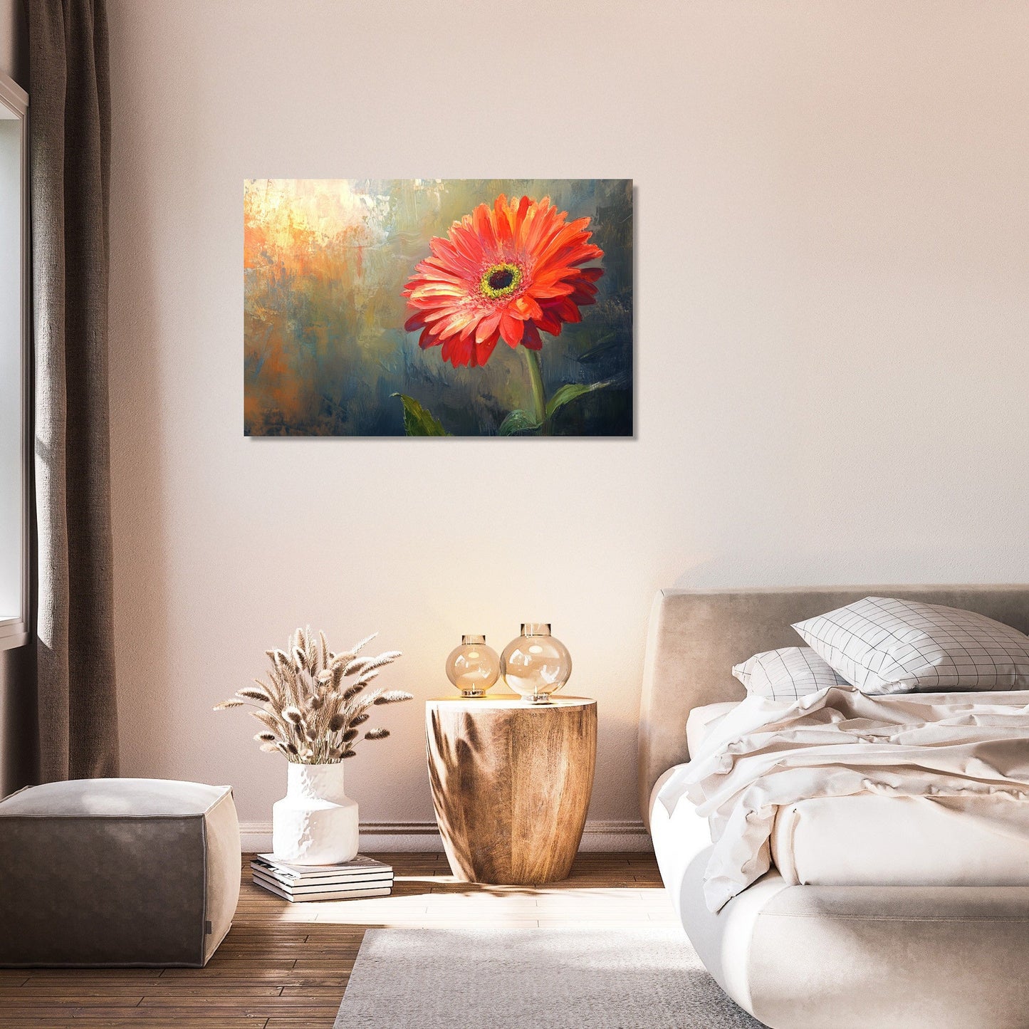 Gerbera in Light Canvas