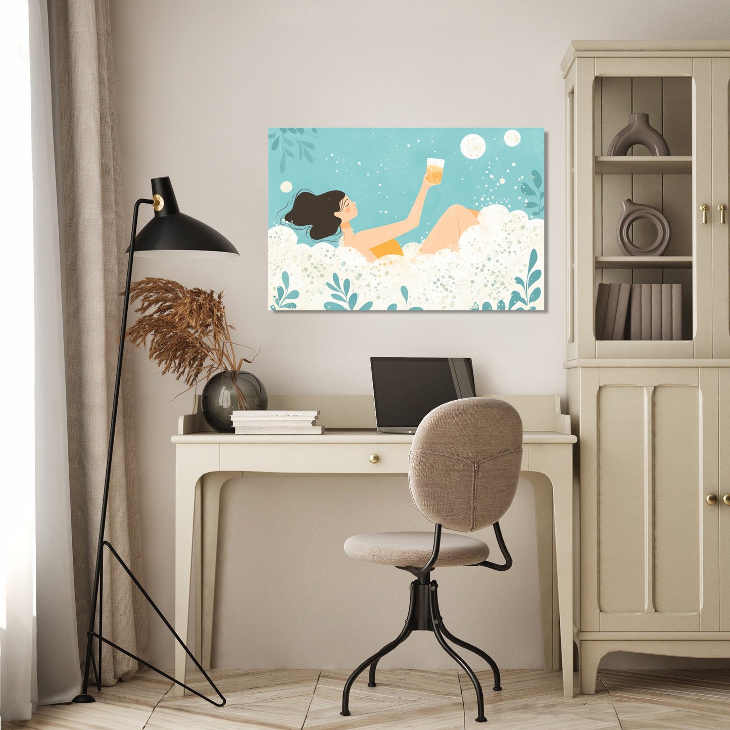 Lady in Foam Canvas