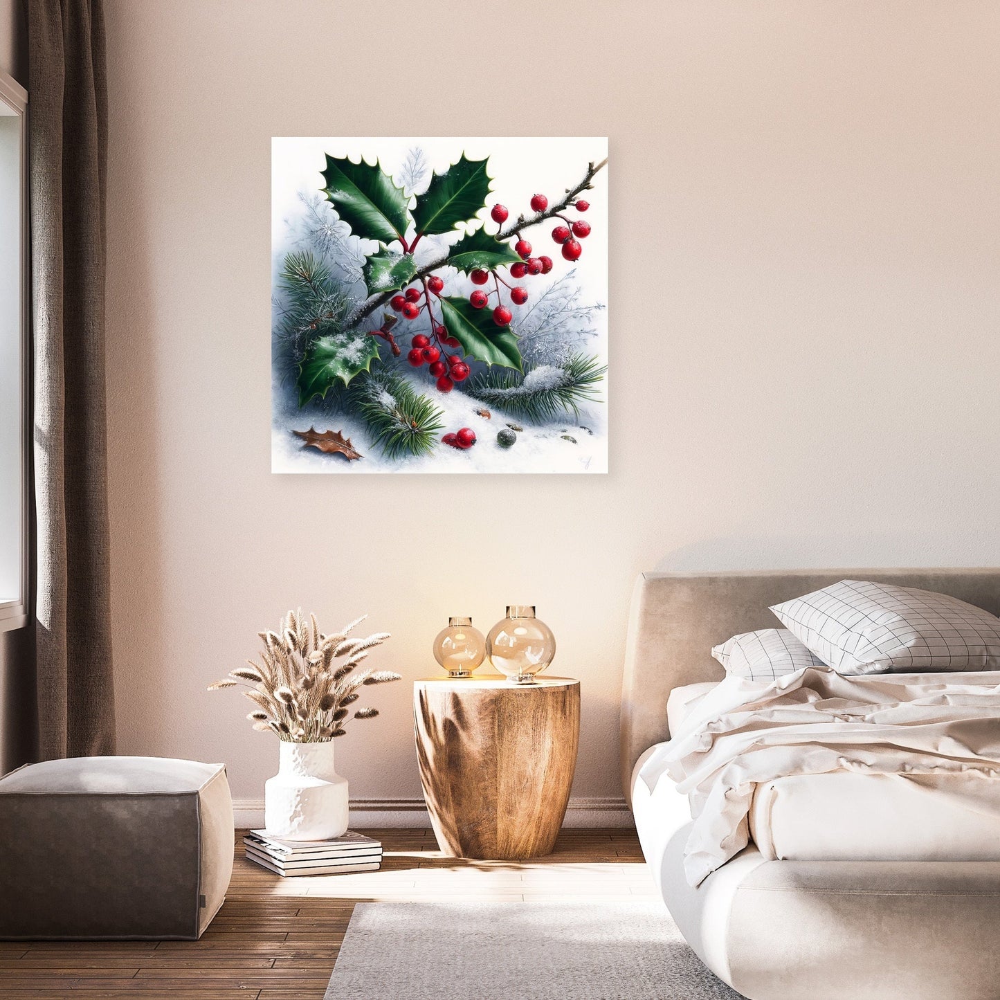 Winter Flora Whisper Canvas