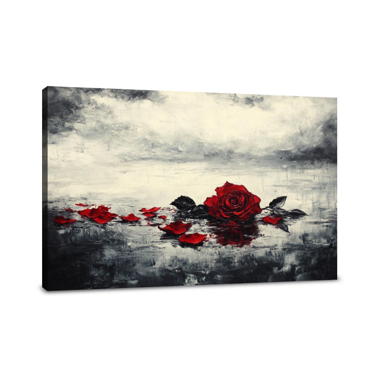 Broken Rose Reflection Canvas