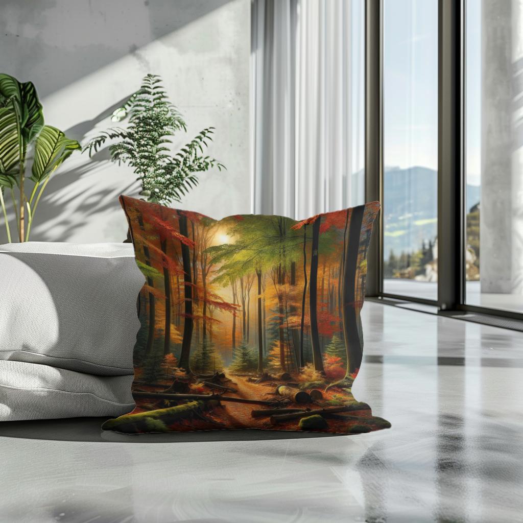 Autumnal Whisper Cotton Cushion