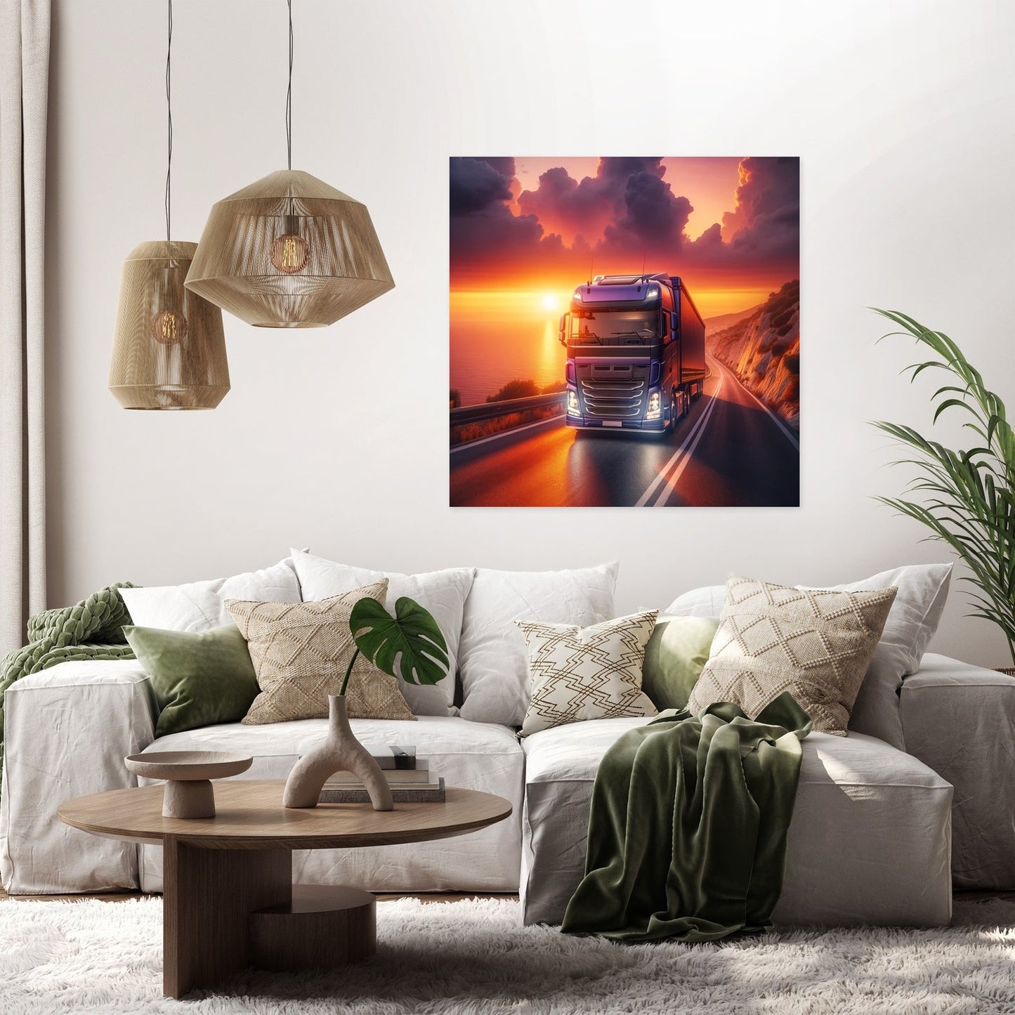 Coastal Sunset Journey Canvas
