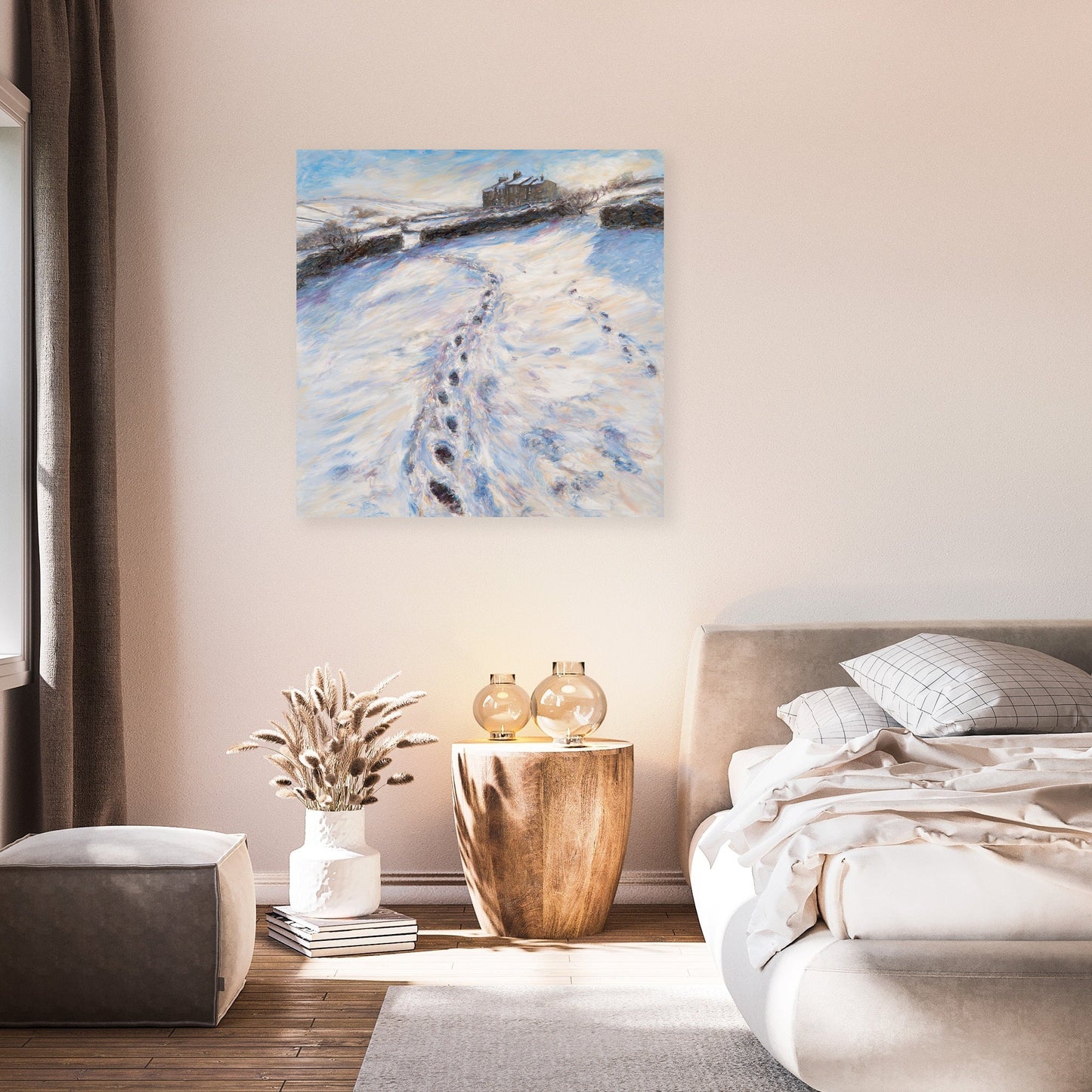 Brontë Parsonage Winter Canvas
