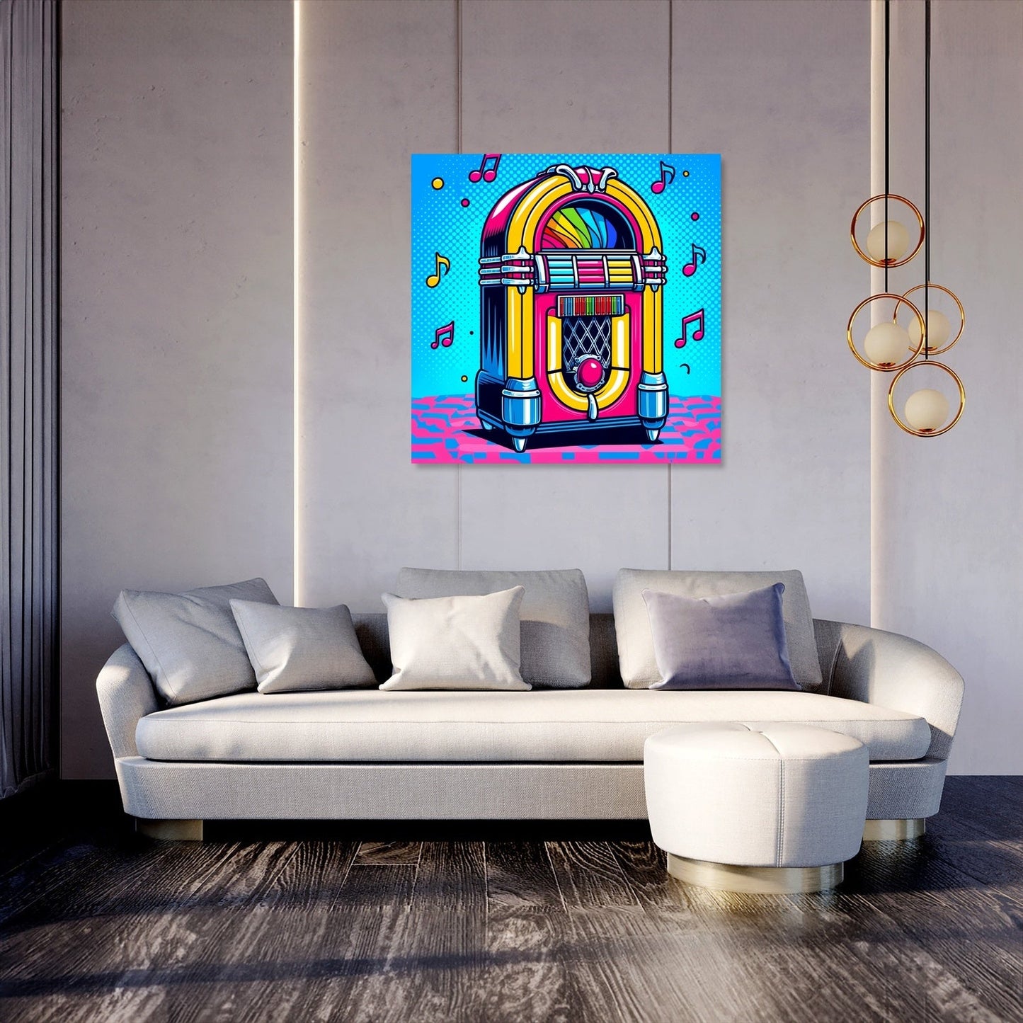 Retro Jukebox Canvas