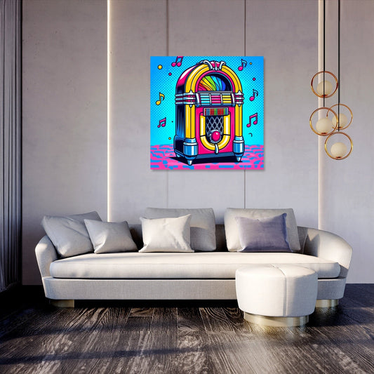 Retro Jukebox Canvas
