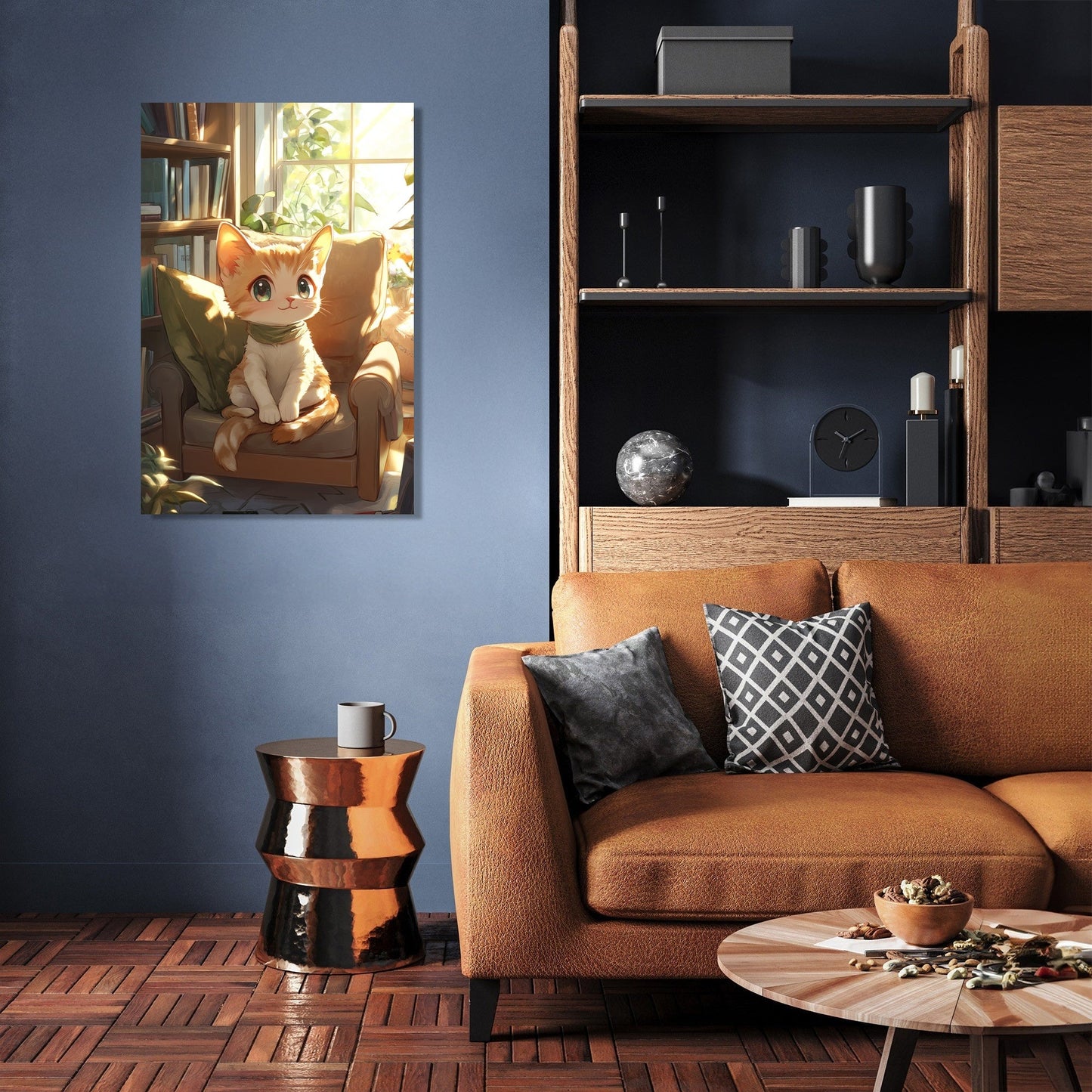 Whiskered Serenity Canvas