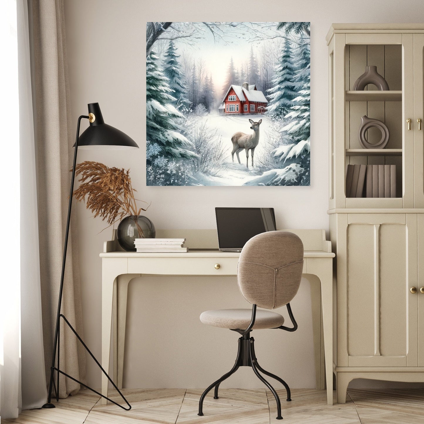 Winter's Gentle Gaze Canvas