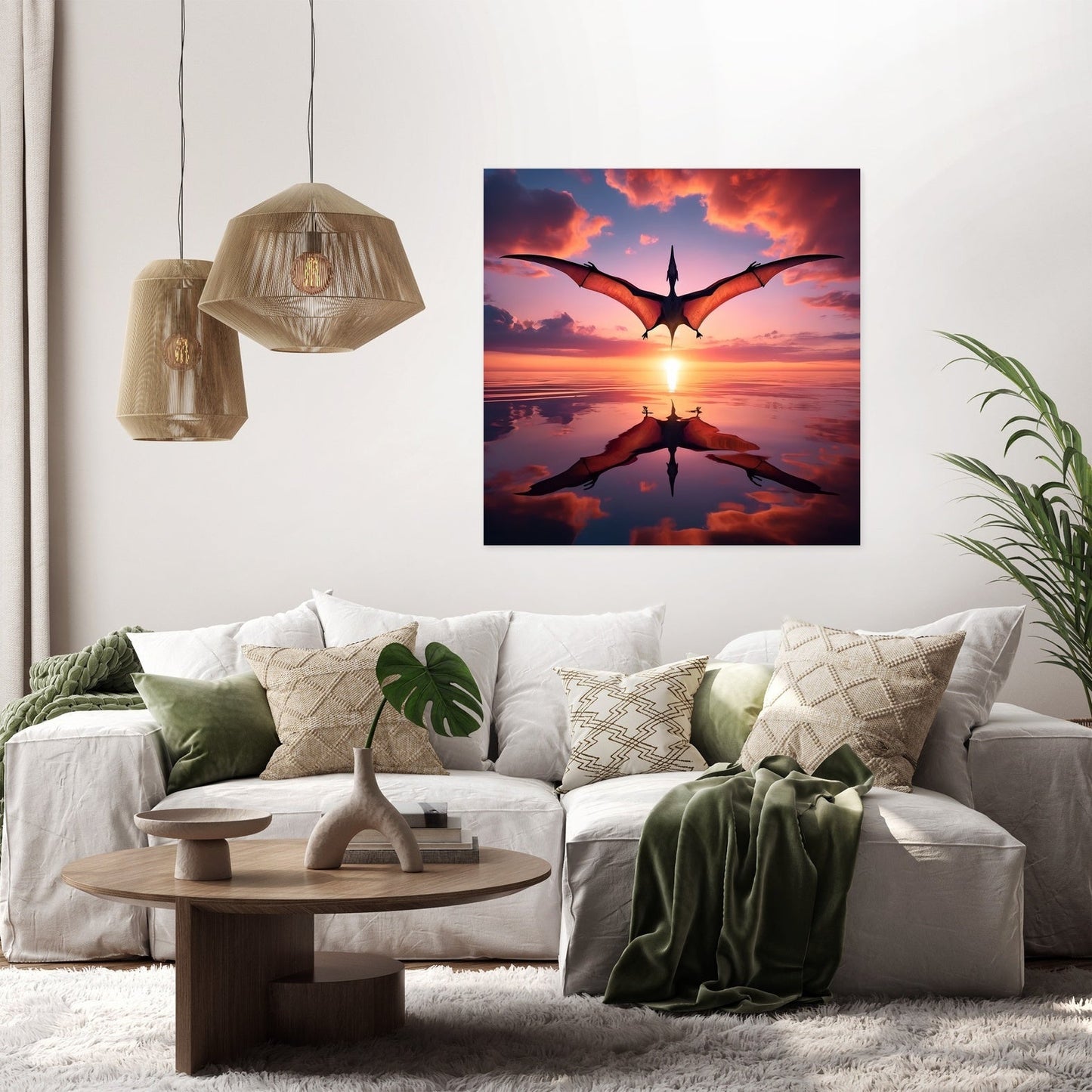 Dawn Flight Pteranodon Canvas