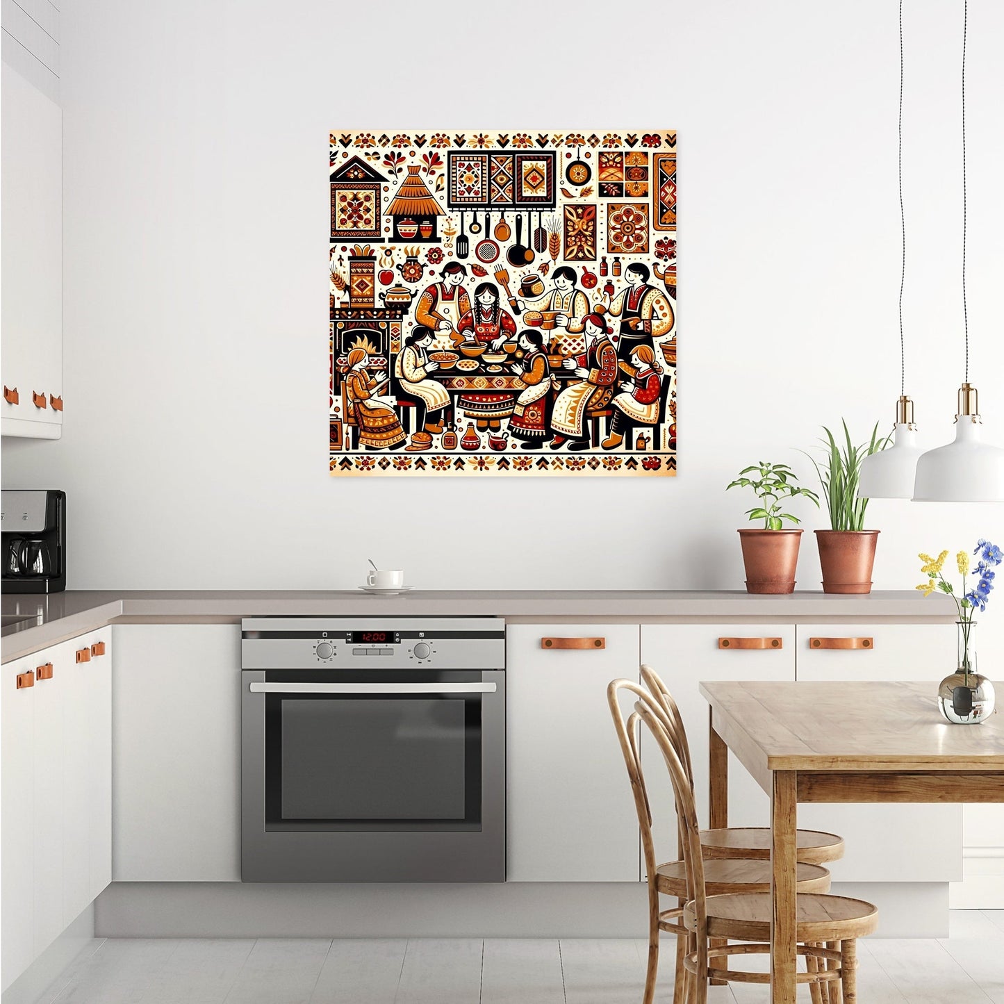 Communal Kitchen Joy Canvas