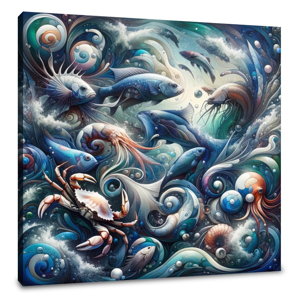 Oceanic Elegance Canvas