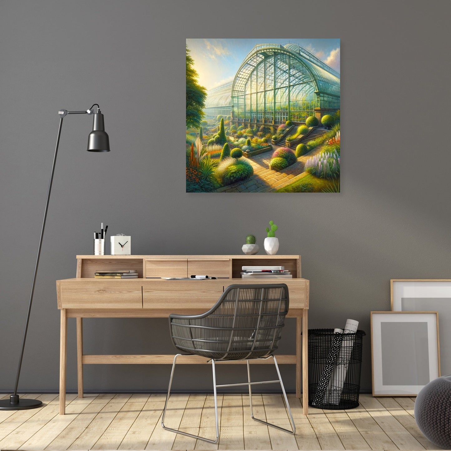 Morning Light in Winter Garden Canvas