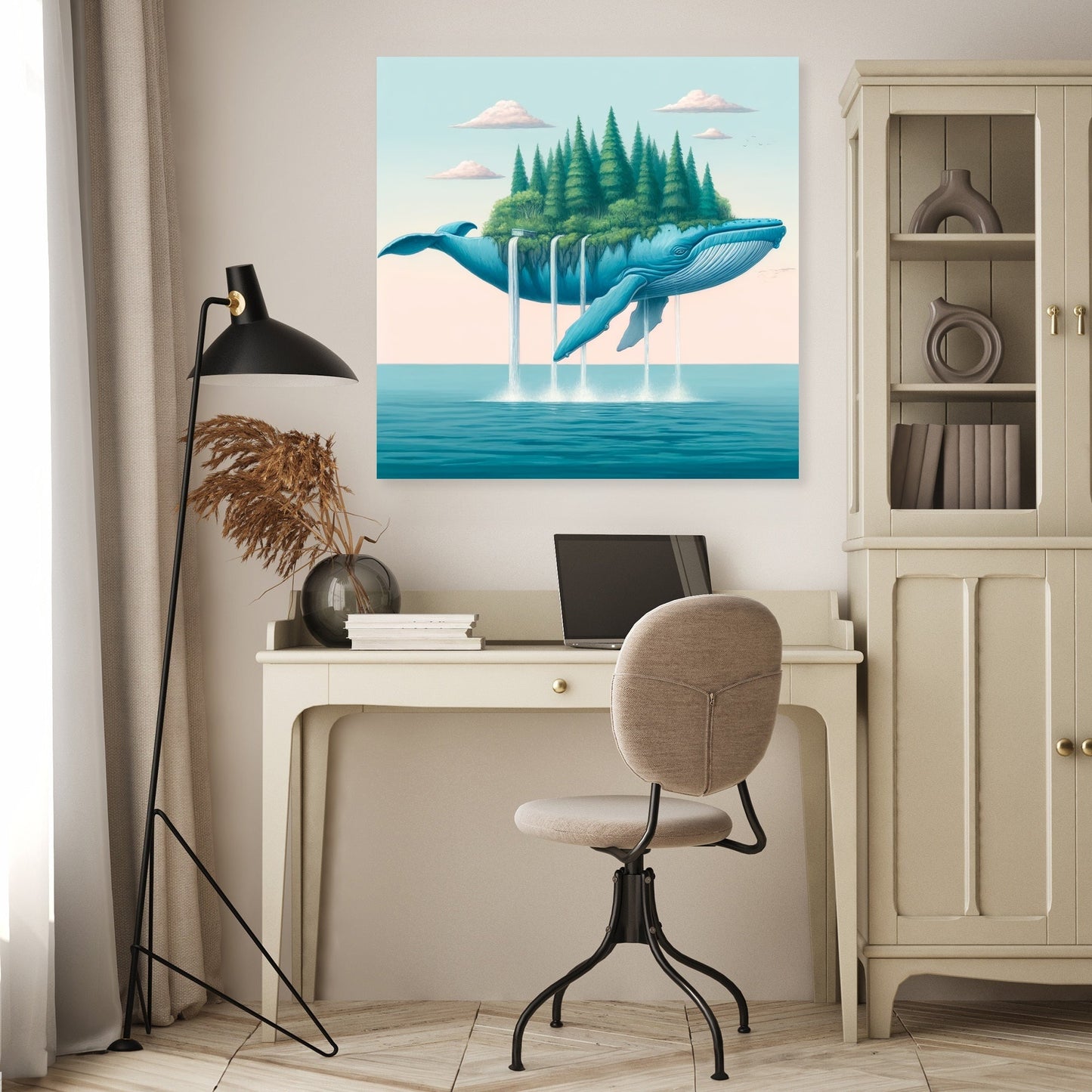 Island Leviathan Canvas