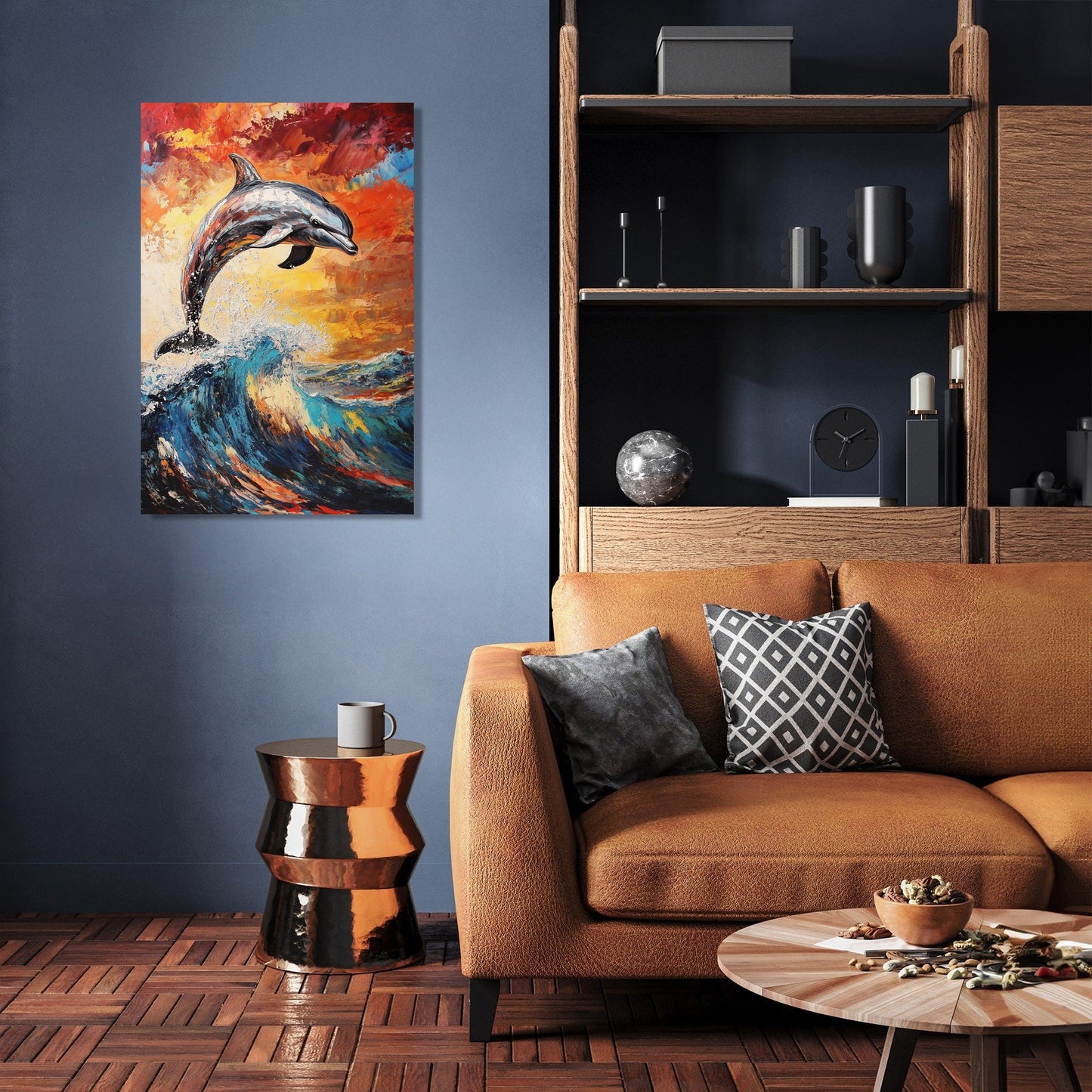 Dolphin's Exultant Leap Canvas