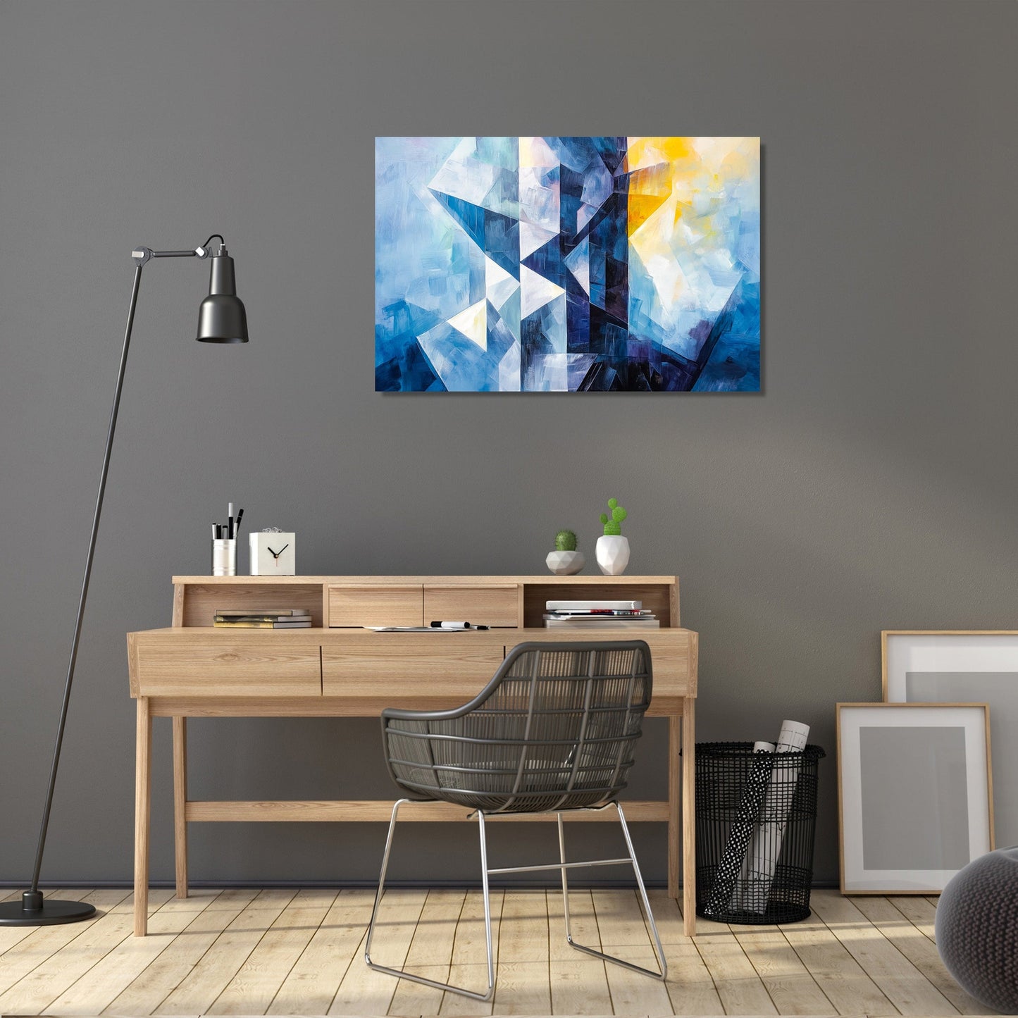 Geometric Tower Canvas