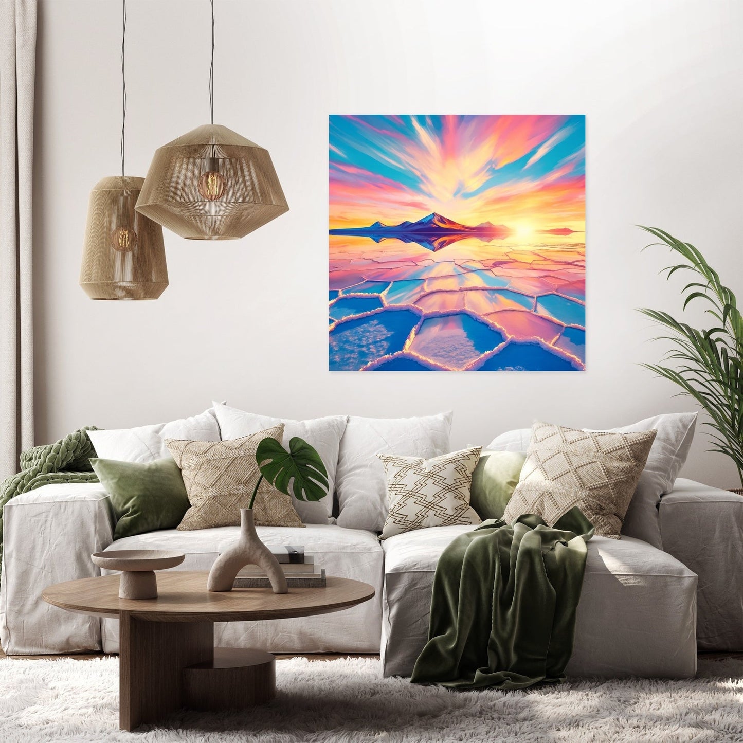 Salar de Uyuni Sunrise Canvas