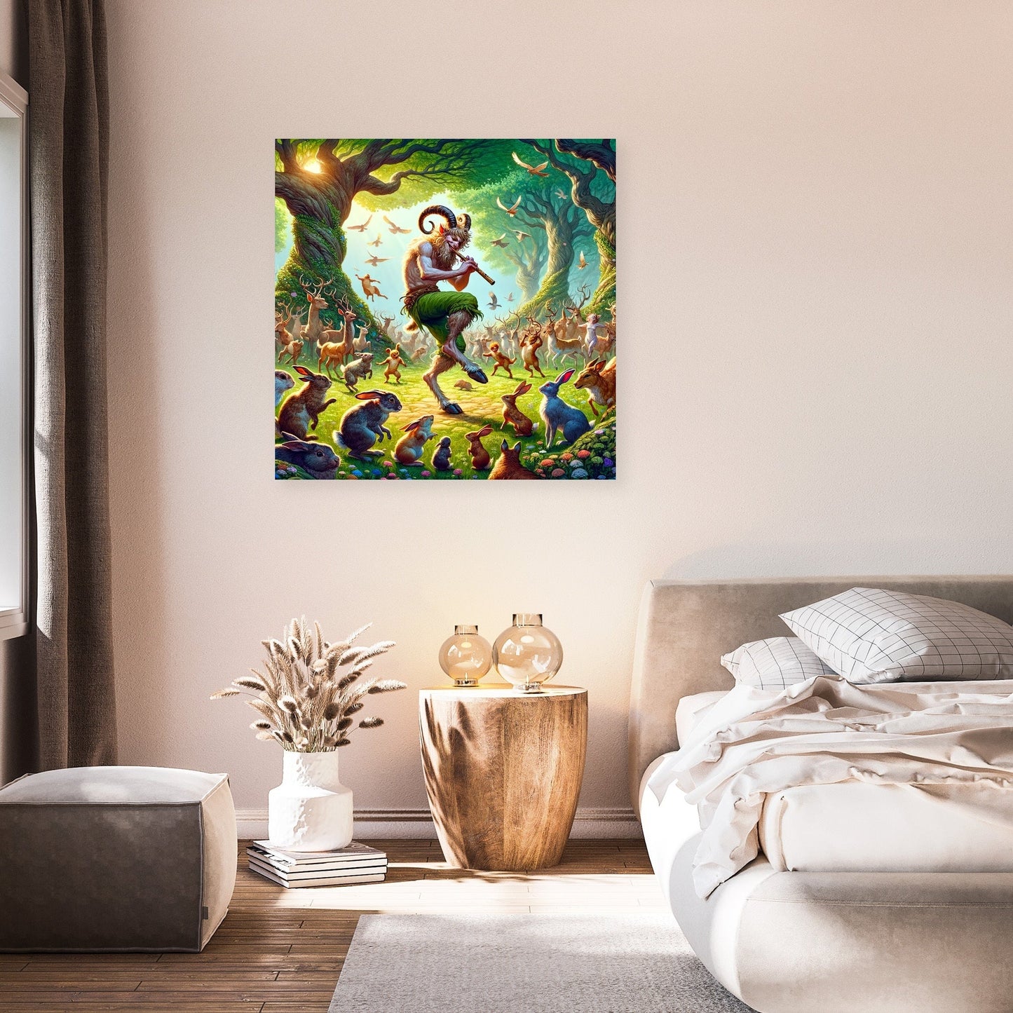 Forest Melody Satyr Canvas